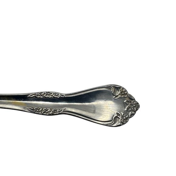 Wm. Rogers Deluxe Stainless Oneida Ltd. Floral Patterned Sauce Ladle - Picture 4 of 5